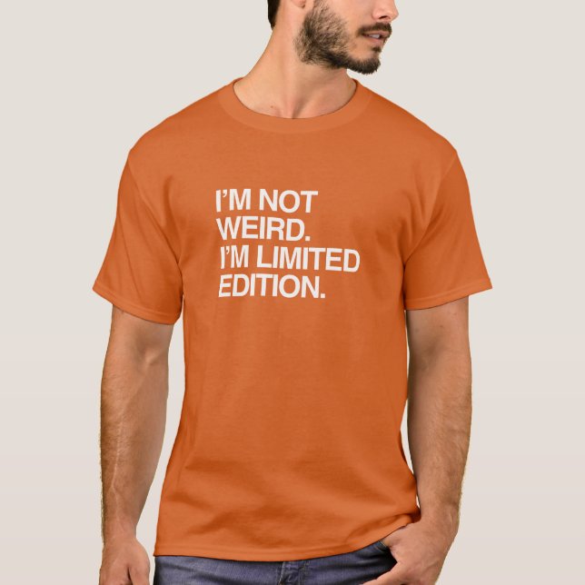 CAMISETA NO SOY RARO, SOY EDICIÓN LIMITADA (Anverso)