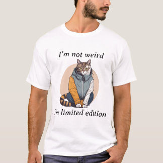 Camiseta No soy raro, soy edición limitada - Gato elegante
