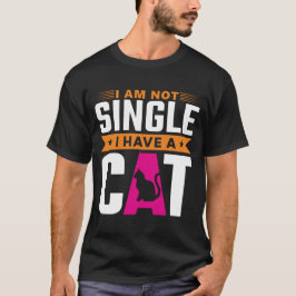 Camiseta no soy soltera, tengo un gato