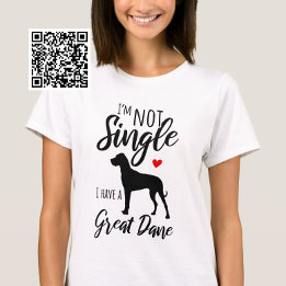 Camiseta No soy soltera, tengo un gran danés