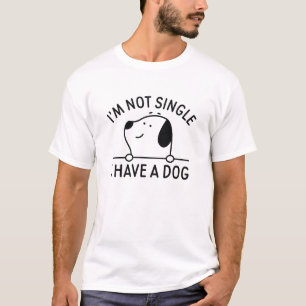 Camiseta No soy soltera, tengo un perro
