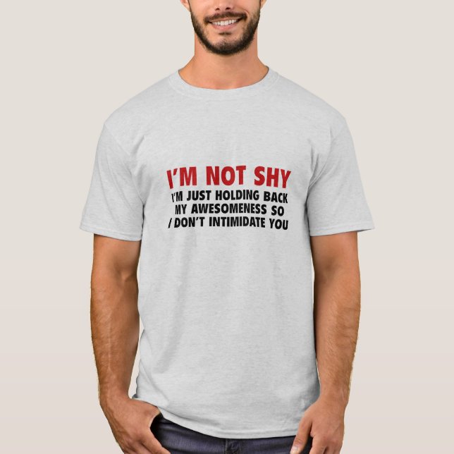 Camiseta No soy tímido (Anverso)