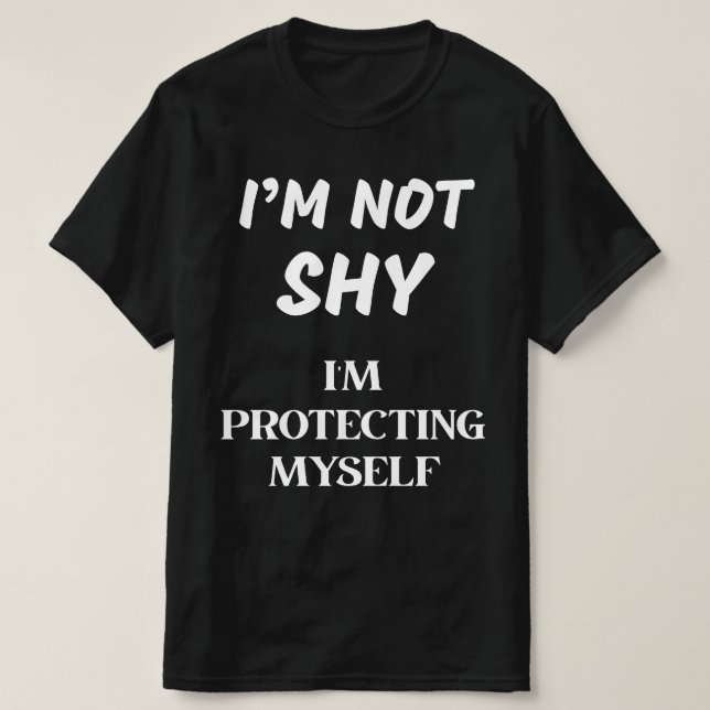 CAMISETA NO SOY TONTO, ME PROTEGERÉ A MÍ MISMO (Diseño del anverso)
