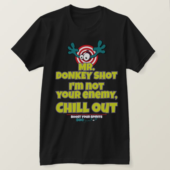 Camiseta No soy tu enemigo Sr. DONKEY SHOT (Anverso del diseño)