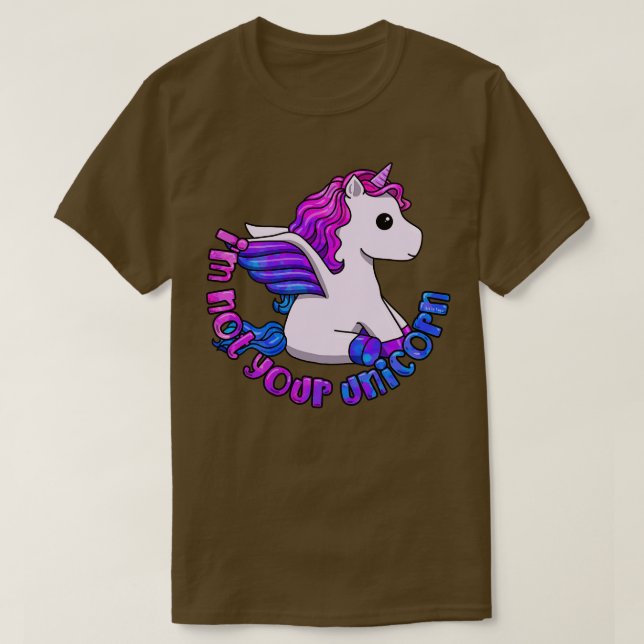 Camiseta No Soy Tu Unicornio (Diseño del anverso)