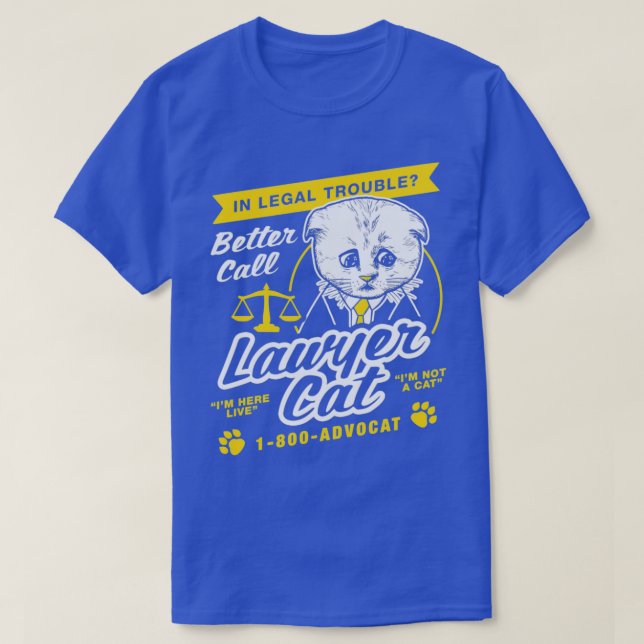 Camiseta No Soy Un Abogado Del Filtro De Gatos (Diseño del anverso)