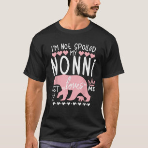 Camiseta No soy un bebé malcriado osos mi abuela Nonni ama