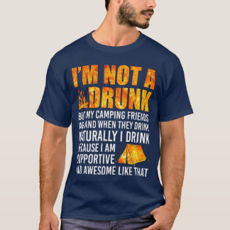 Camiseta No soy un borracho, pero mis amigos de camping son