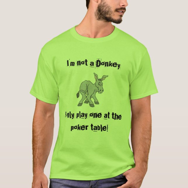 Camiseta ¡No soy un burro! (Anverso)