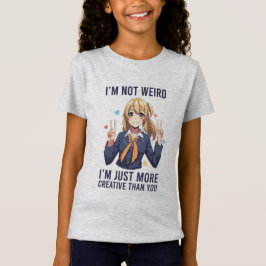 Camiseta No soy un Chica de anime raro gráfico
