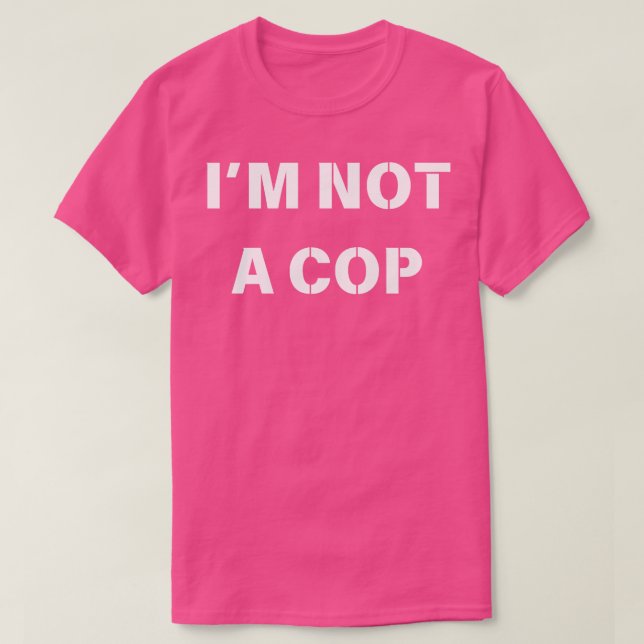 Camiseta No Soy Un Cop (Diseño del anverso)