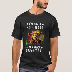 Camiseta No Soy Un Desastre Caliente Soy Una Vaquilla Desas