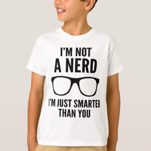 Camiseta No soy un empollón. Soy apenas más elegante que