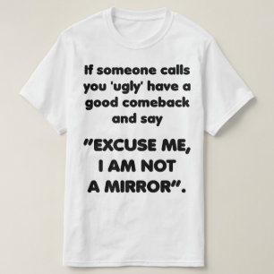 Camiseta No soy un espejo. Camisas divertidas de regreso