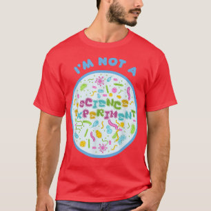 Camiseta No soy un experimento científico contra la vacunac