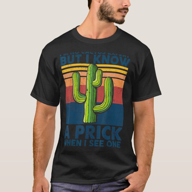 Camiseta No soy un experto en cactus divertido cactus gráfi (Anverso)