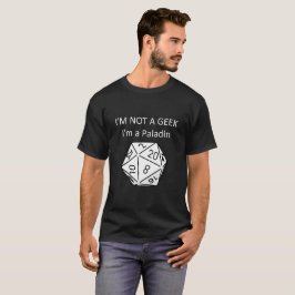 Camiseta No soy un geek, soy un Paladin Mens T Shirt| Nerd