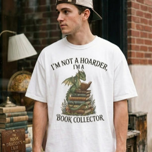 Camiseta No soy un gusano de biblioteca, soy un dragón de l