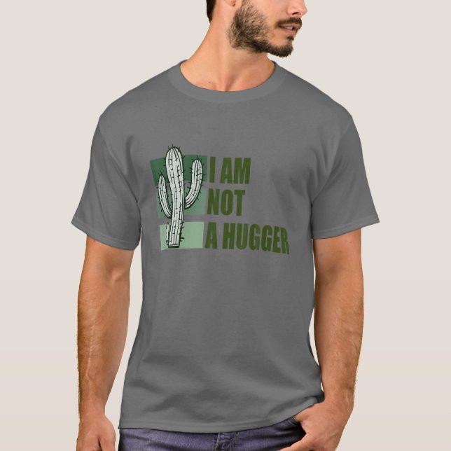 Camiseta No Soy Un Hugre Con Cactus (Anverso)