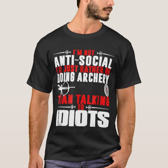Camiseta No Soy Un Id Antisocial, Mejor Que Estar Haciendo  (Anverso)