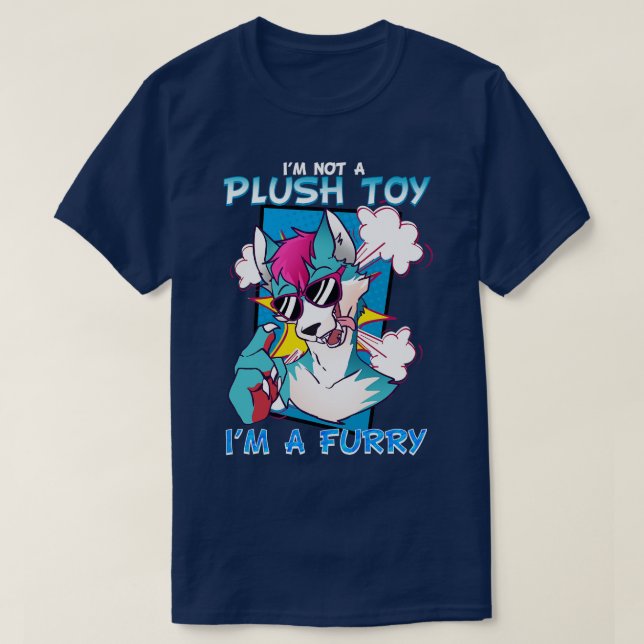 Camiseta No soy un juguete de peluche. Soy un I Fandom 3 (Diseño del anverso)