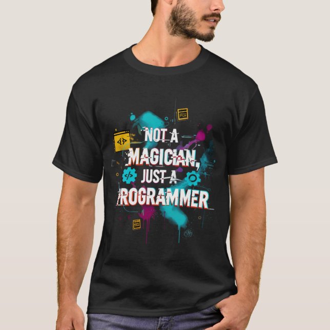 Camiseta No soy un mago, solo un programador (Anverso)