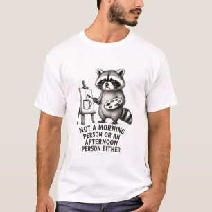Camiseta No soy un mapache madrugador