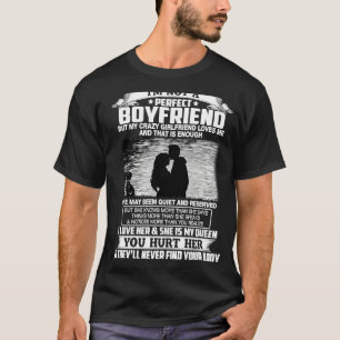 Camiseta No soy un novio perfecto, sino mi loca Girlfrien