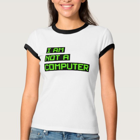 Camiseta No soy un ordenador