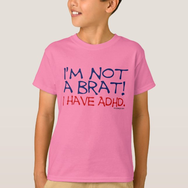 Camiseta ¡No soy un palo de golf! Tengo ADHD (Anverso)