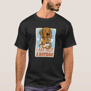 Camiseta No Soy Un Perro Cocinero Hotdog Dachshund Humor
