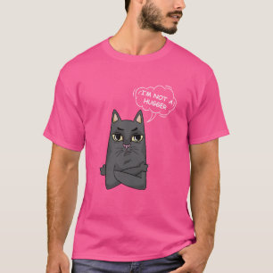 Camiseta No soy un personaje sarcástico de gato encorvado