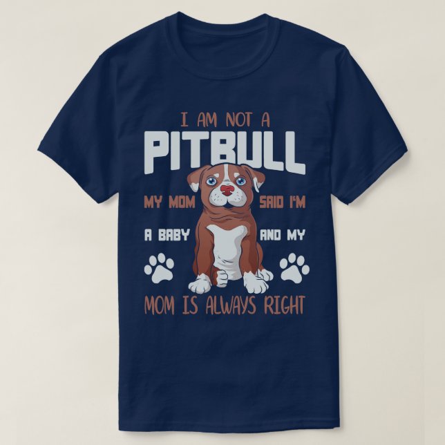 Camiseta No Soy Un Pitbull, Soy Un Ba (Diseño del anverso)