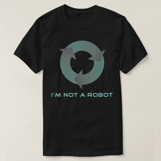Camiseta No soy un robot (Diseño del anverso)