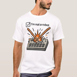 Camiseta No soy un robot ( BATERÍA )