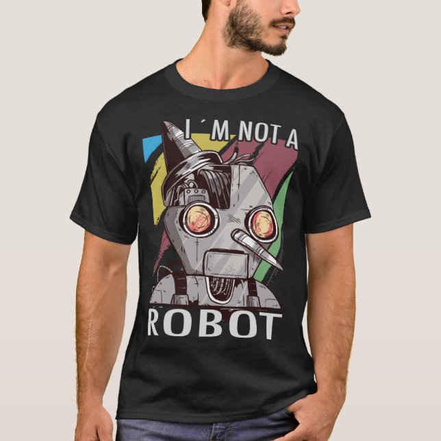 Camiseta No soy un Robot Hacktivism para Hacker (Anverso)