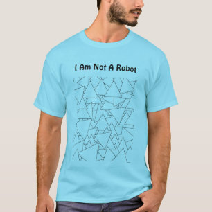 Camiseta No Soy Un Robot Hombre Azul Horizon