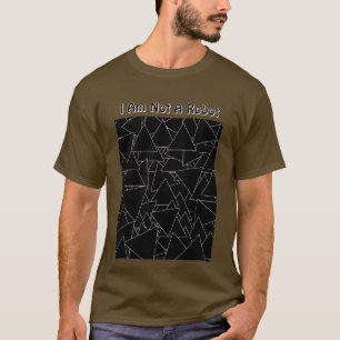 Camiseta No Soy Un Robot Hombre Marrón 