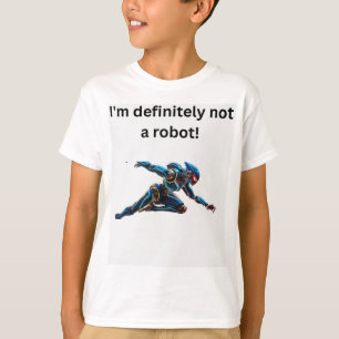 Camiseta "No soy un robot" Humor Tee