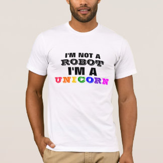 Camiseta No soy un robot, yo soy un unicornio