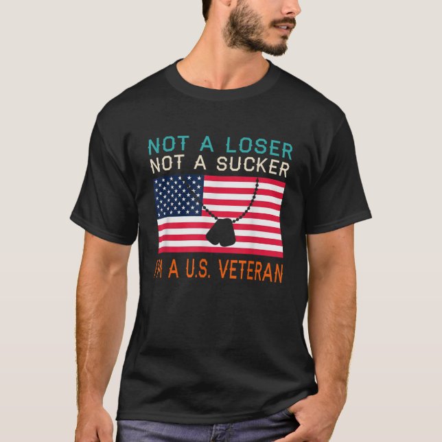 Camiseta No soy un sucesor perdedor, soy un veterano estado (Anverso)