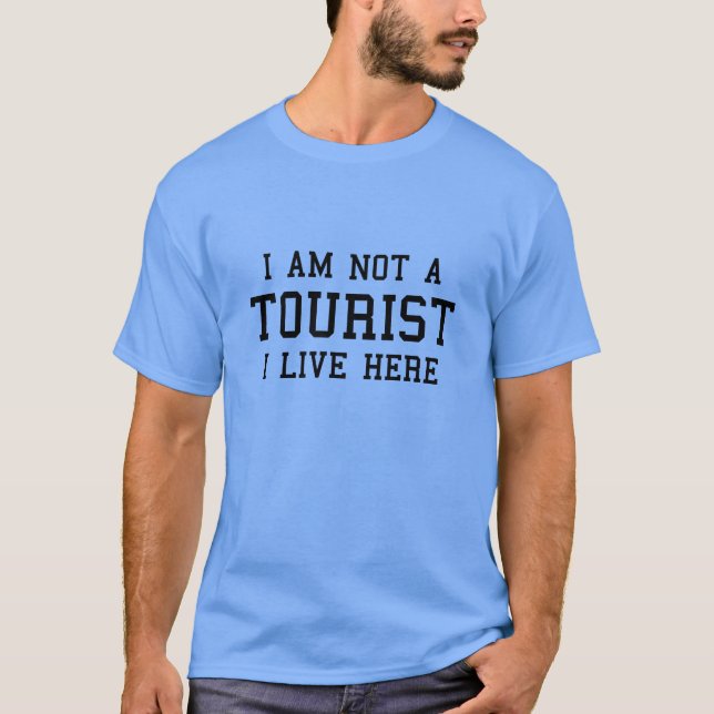 Camiseta No Soy Un Turista Que Viva Aquí (Anverso)