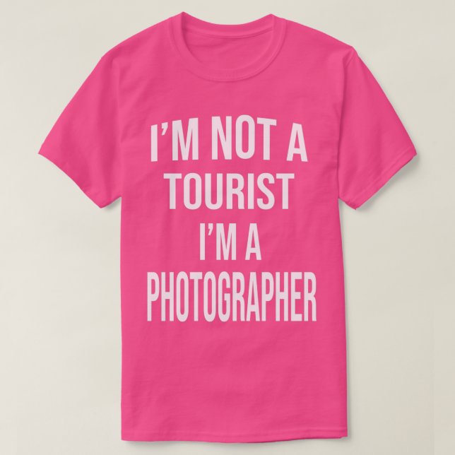 Camiseta No soy un turista, soy un fotógrafo. (Diseño del anverso)