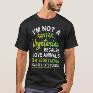 Camiseta No soy un vegetariano me encantan los animales veg