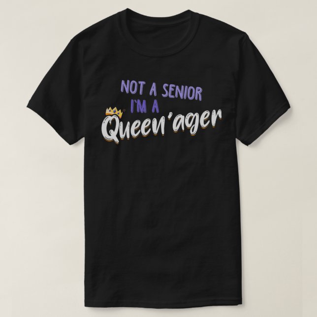 Camiseta No soy una anciana, soy una abuela de Queenager (Diseño del anverso)