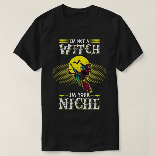 Camiseta No Soy Una Bruja, Soy Tu Disfraz De Halloween De N (Diseño del anverso)