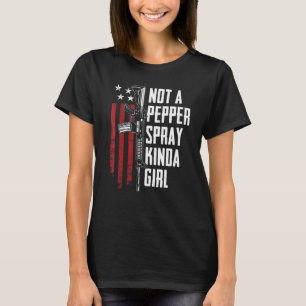 Camiseta No Soy Una Chica De Aerosol De Pimienta Arma Mujer
