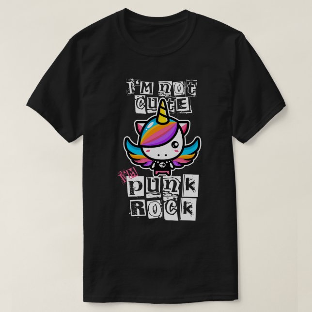 Camiseta No Soy Una Pequeña Roca De Punk (Diseño del anverso)