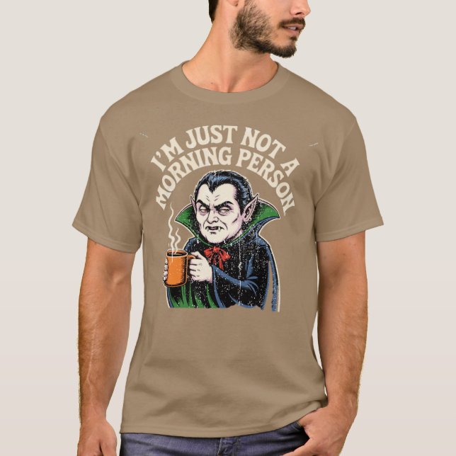 Camiseta No soy una persona de mañana (Anverso)
