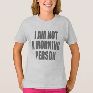 Camiseta No soy una persona matutina